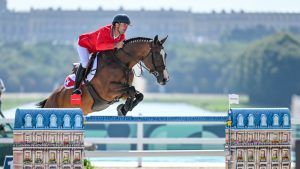 Swiss showjumper Steve Guerdat and Dynamix De Belheme won the individual bronze medal at the Paris Olympics.