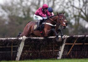 The world's most expensive jumps racehorse sold at auction, Palladium, wins at Huntingdon.