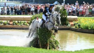 Stephane Landois and Ride For Thais Chaman Dumontceau at the Paris Olympics.