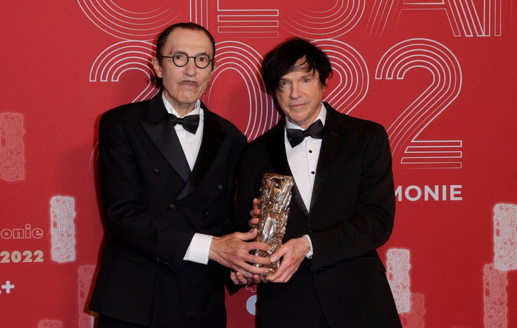 Sparks band members Ron and Russel Mael. (Photo by GEOFFROY VAN DER HASSELT/AFP via Getty Images)