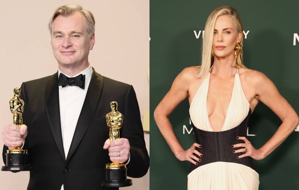 Christopher Nolan and Charlize Theron