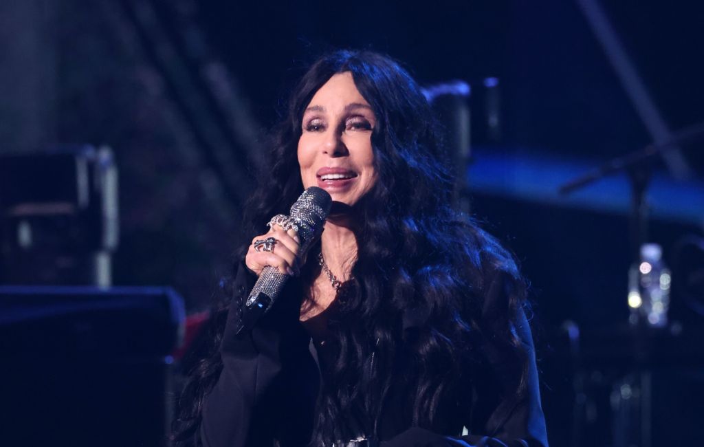 Cher performing live on stage