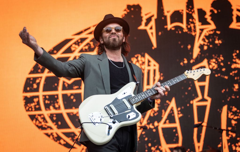 Gaz Coombes from Supergrass performs live