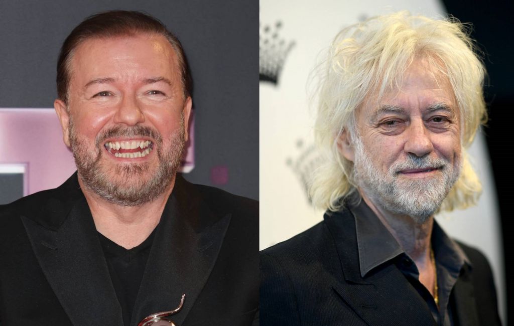 Ricky Gervais and Bob Geldof