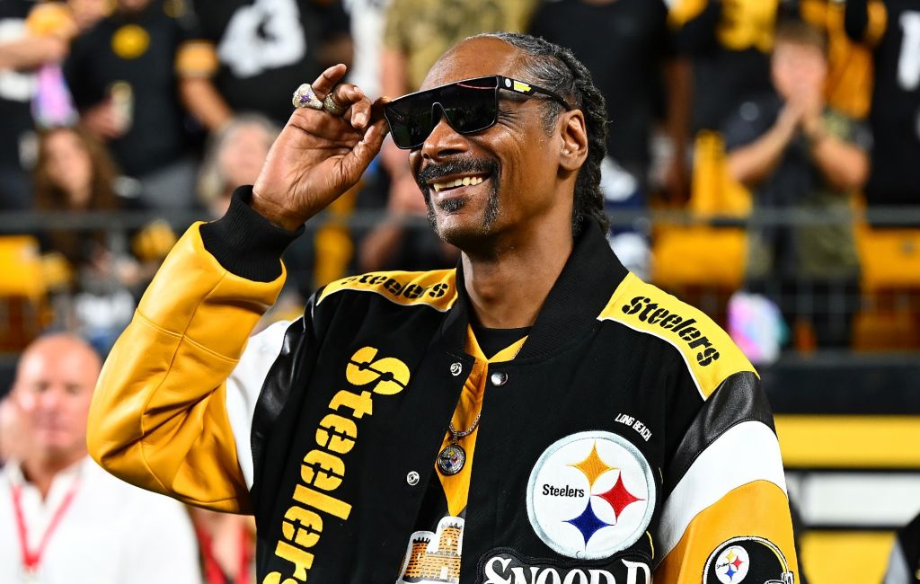 Snoop Dogg at an NFL game, 2024.