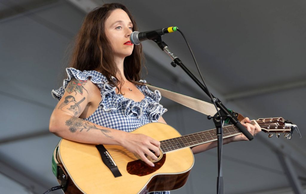 Katie Crutchfield of Waxahatchee performs during day two of the 2021 Newport Folk Festival at Fort Adams State Park on July 24, 2021 in Newport, Rhode Island. (Photo by Douglas Mason/Getty Images)