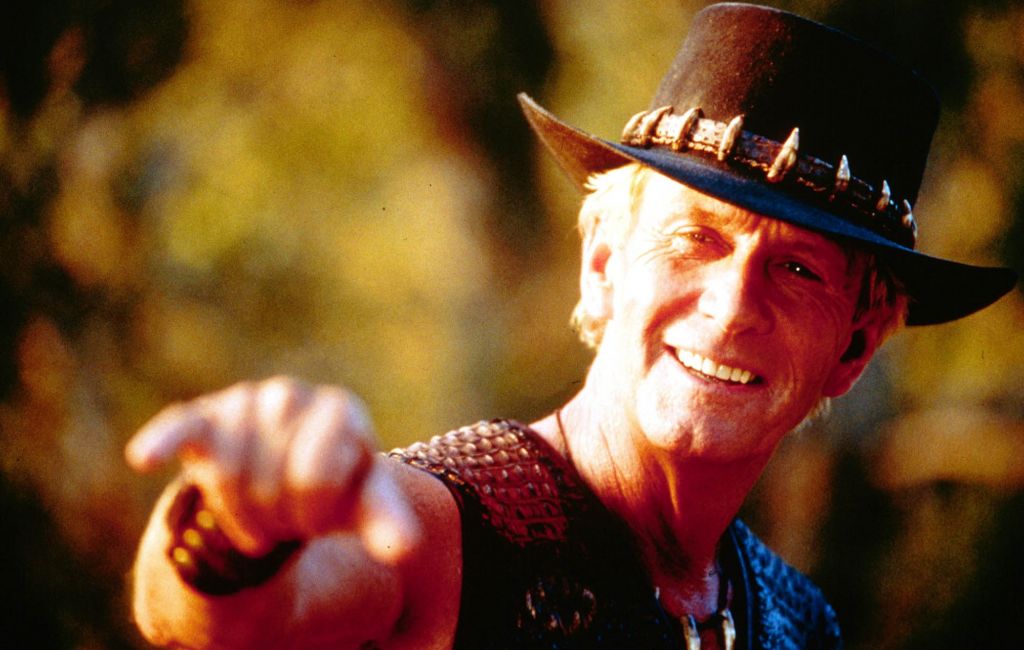 Paul Hogan in Crocodile Dundee. Credit: Paramount Pictures