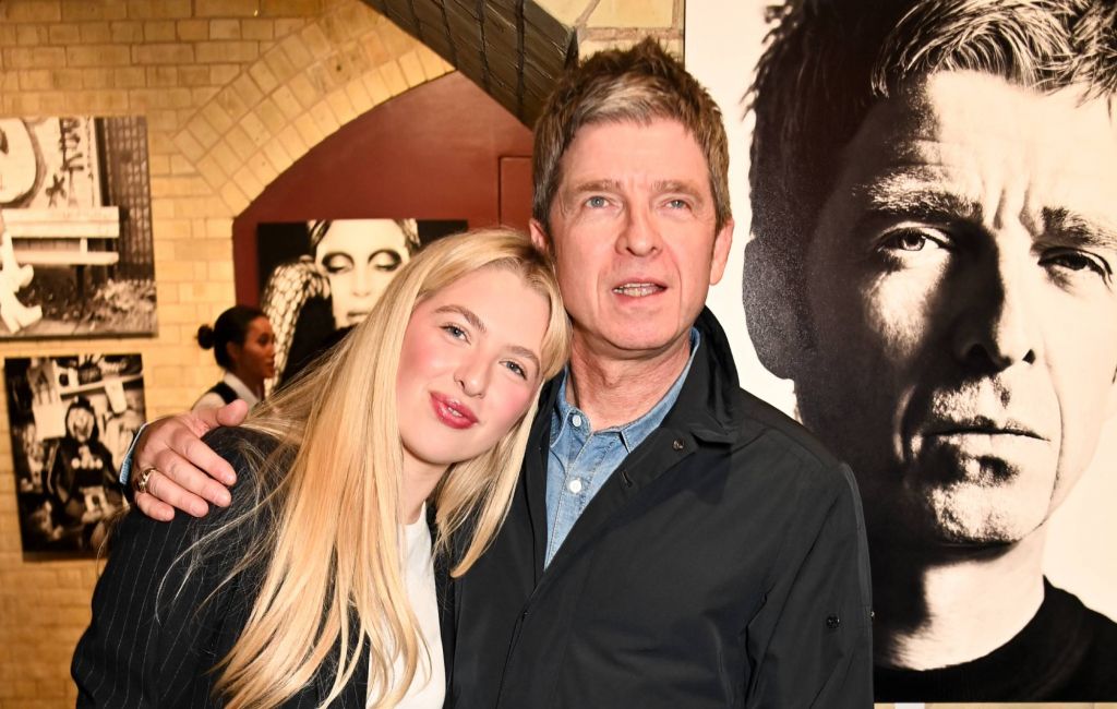 Anais Gallagher and Noel Gallagher attend the 'Zoë Law: Legends' photography exhibition At the National Portrait Gallery on November 28, 2024 in London, England. (Photo by Dave Benett/Getty Images for ZOË LAW)