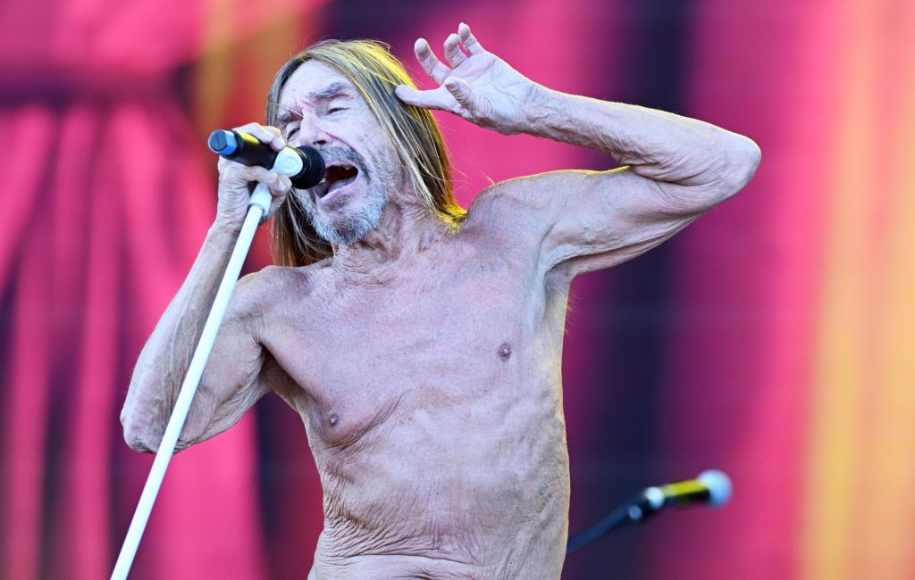 Iggy Pop performs live in 2023