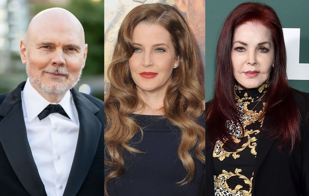 Billy Corgan, Lisa Marie Presley and Priscilla Presley