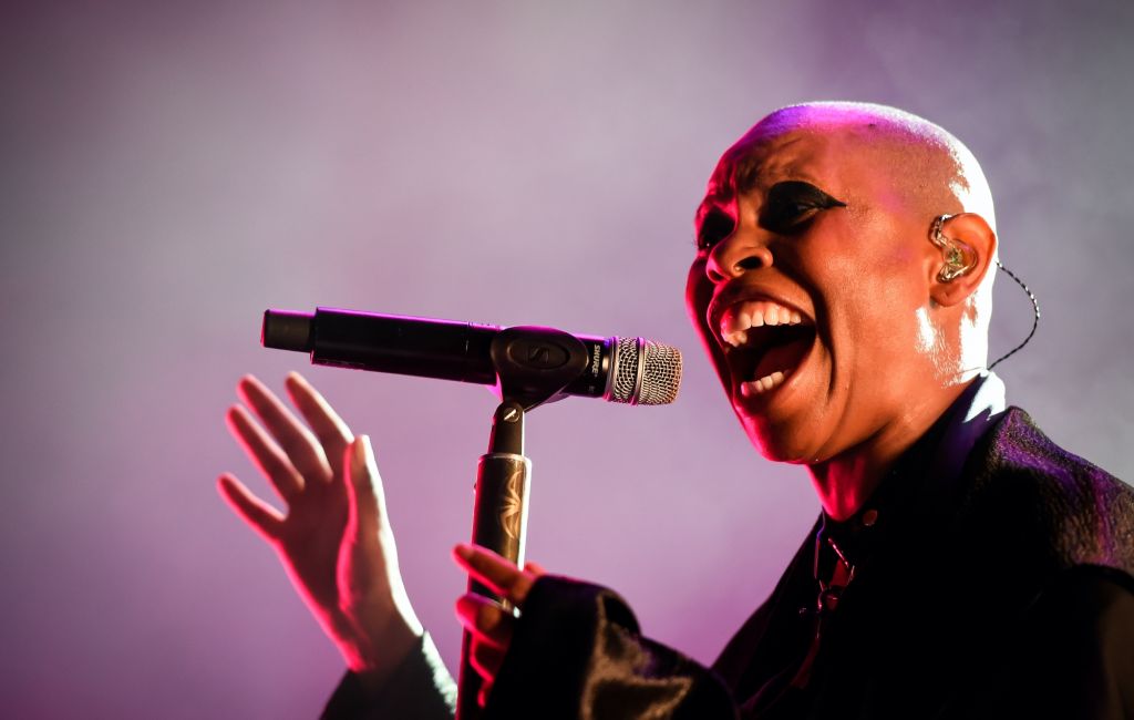 The singer Skin, leader of Skunk Anansie, in concert at the Auditorium Parco della Musica. Rome (Italy), June 29th, 2022