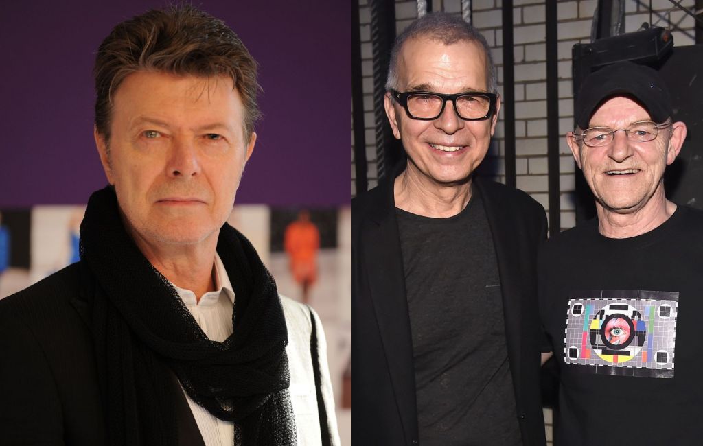 David Bowie and Holy Holy's Tony Visconti and Woody Woodmansey