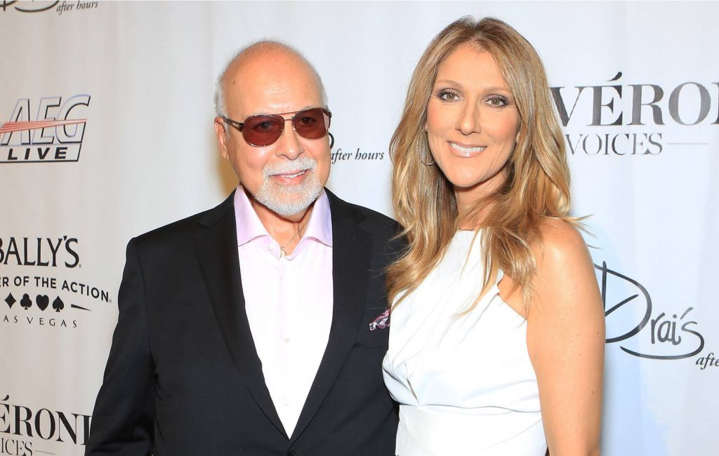 Rene Angelil and Celine Dion arrive at the premiere of the show "Veronic Voices" at Bally's Las Vegas on June 28, 2013 in Las Vegas, Nevada. (Photo by Gabe Ginsberg/WireImage)