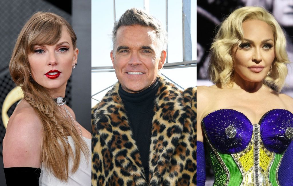 Taylor Swift, Robbie Williams and Madonna