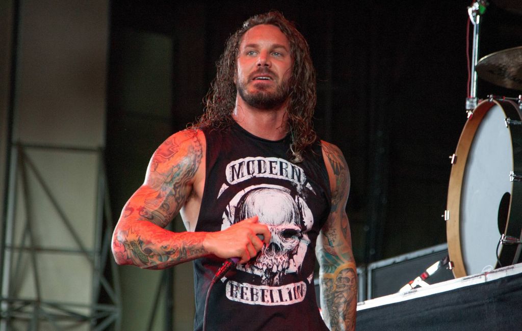 Tim Lambesis of As I Lay Dying performs during the 2012 Rockstar Energy Drink Mayhem Festival. (Photo by Joey Foley/Getty Images)