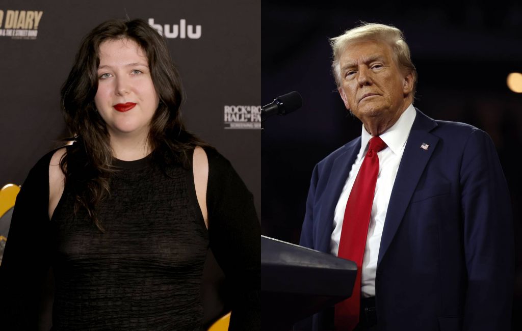 Lucy Dacus and Donald Trump. Credit: Kevin Winter and Chip Somodevilla via GETTY