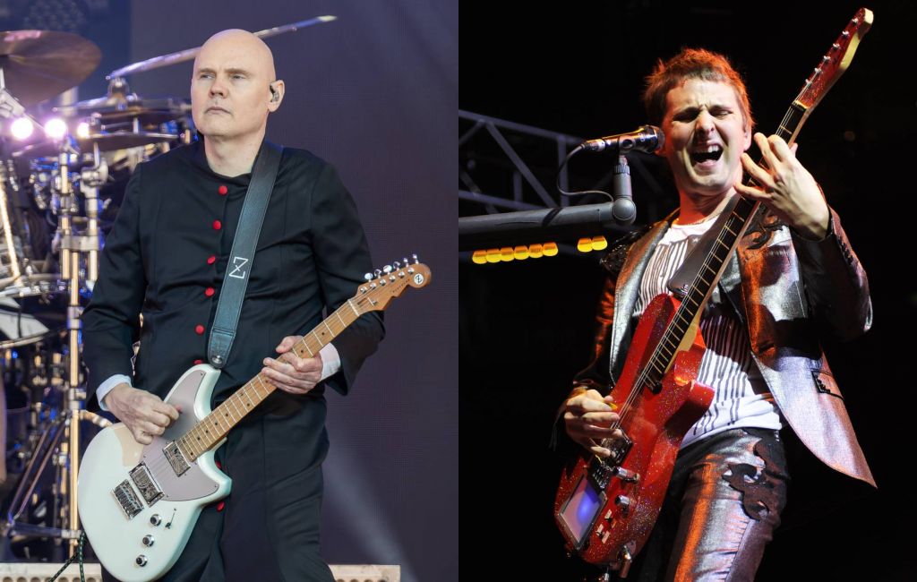 The Smashing Pumkins' Billy Corgan and Muse's Matt Bellamy. Credit: RB/Bauer-Griffin and Tim Mosenfelder via GETTY.