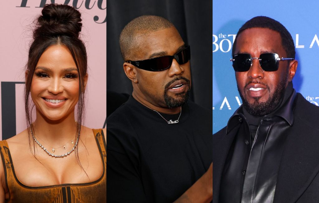 (From left to right) Cassie Ventura, Kanye West and Diddy. Photo credit: Emma McIntyre/The Hollywood Reporter via Getty Images; Frazer Harrison/Getty Images; Dave Benett/Getty Images for TAO Group Hospitality.