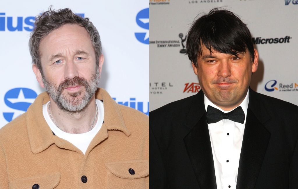 Chris O'Dowd and Graham Linehan split image