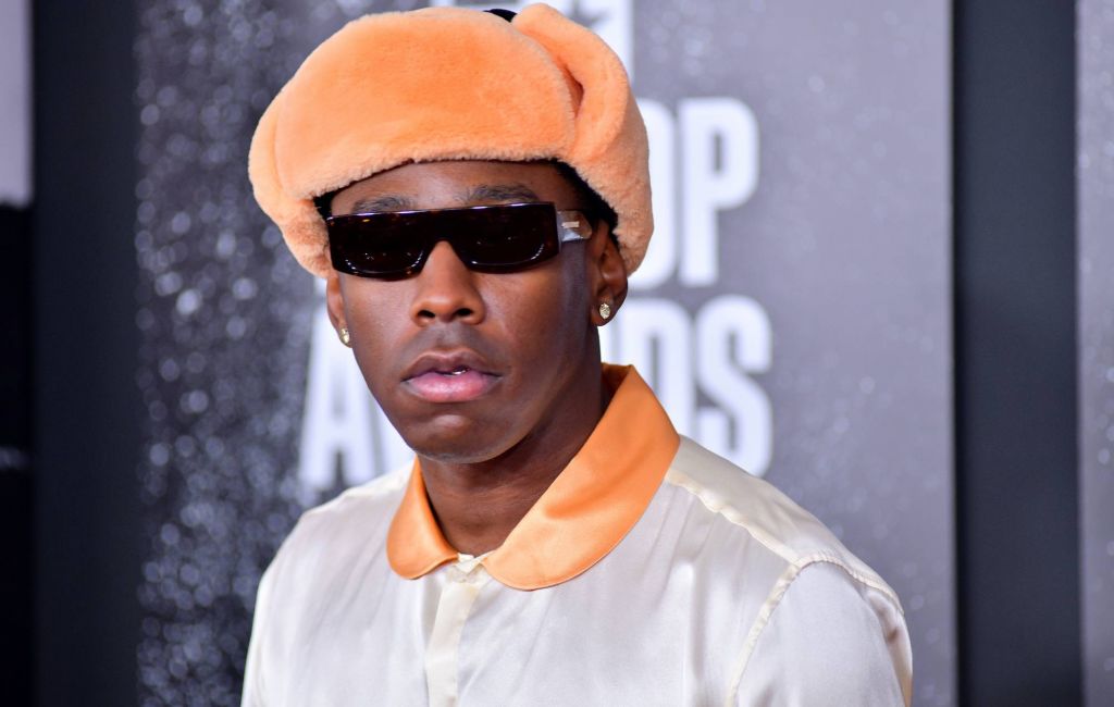 Tyler, the Creator attends the 2021 BET Hip Hop Awards at Cobb Energy Performing Arts Center on October 01, 2021 in Atlanta, Georgia. (Photo by Derek White/WireImage)