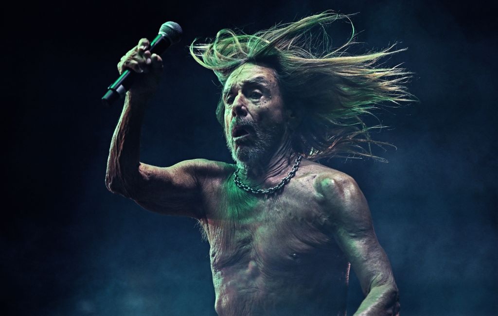 Iggy Pop performing live on stage