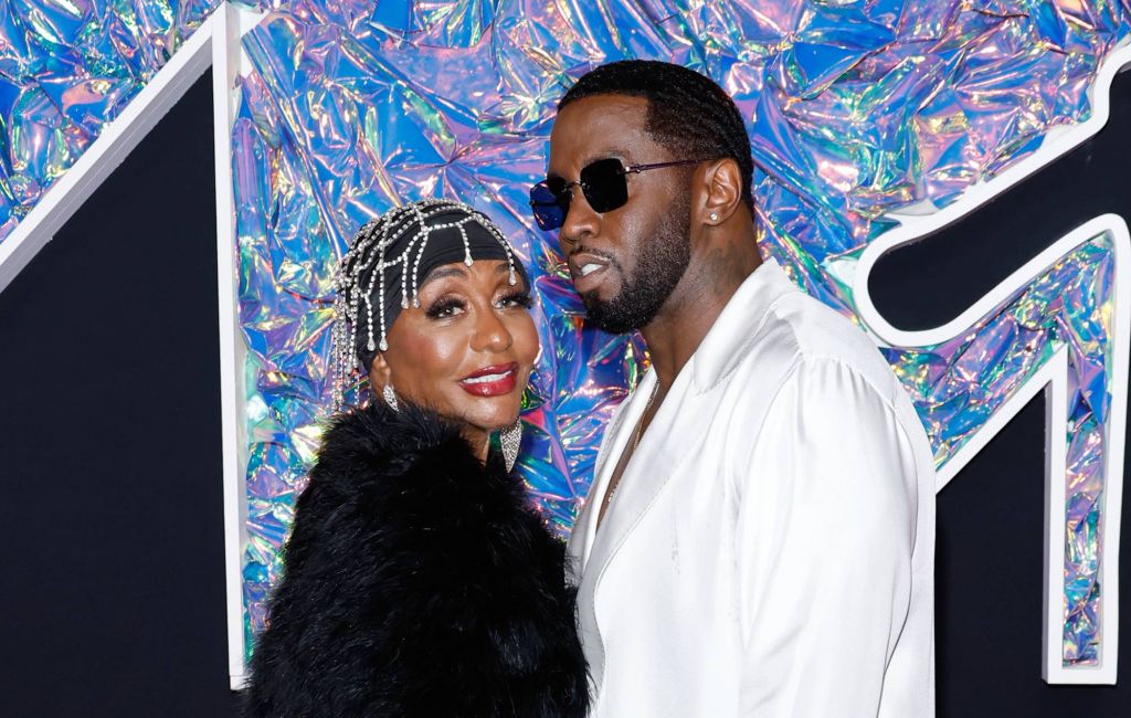 Diddy (R) and his mother, Janice Combs attend the 2023 MTV Video Music Awards. (Photo by Jason Kempin/Getty Images for MTV)