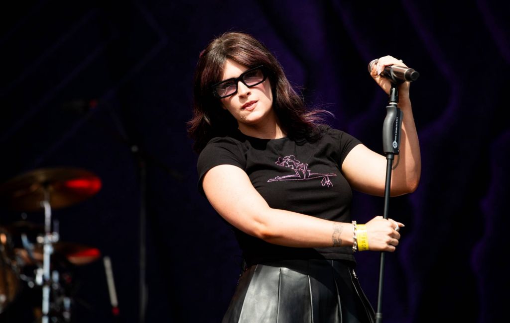 Courtney LaPlante of Spiritbox performs at Alcatraz Metal Fest on August 10, 2024 in Kortrijk, Belgium. (Photo by Elsie Roymans/Getty Images)