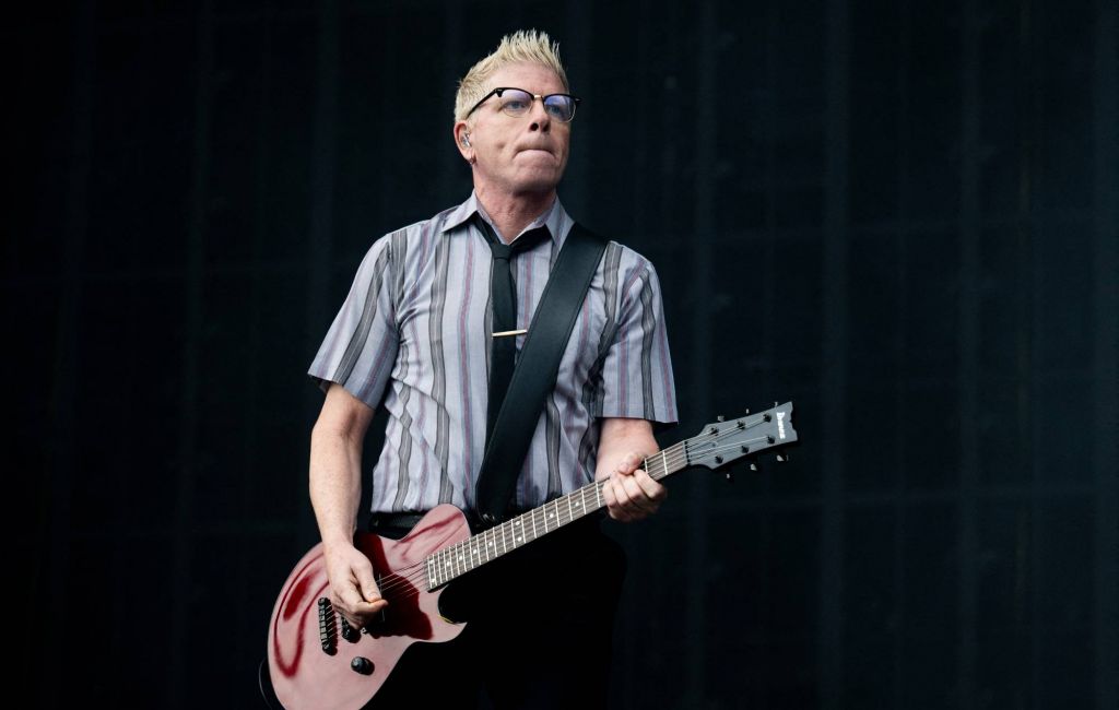 The Offspring performs on stage during the 20th edition of the Rock en Seine festival in Saint-Cloud, outside Paris, on August 24, 2024. (Photo by Anna KURTH / AFP)