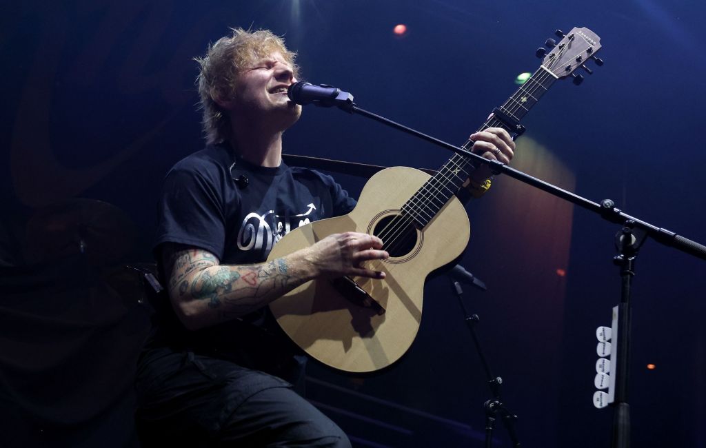 Ed Sheeran performs live