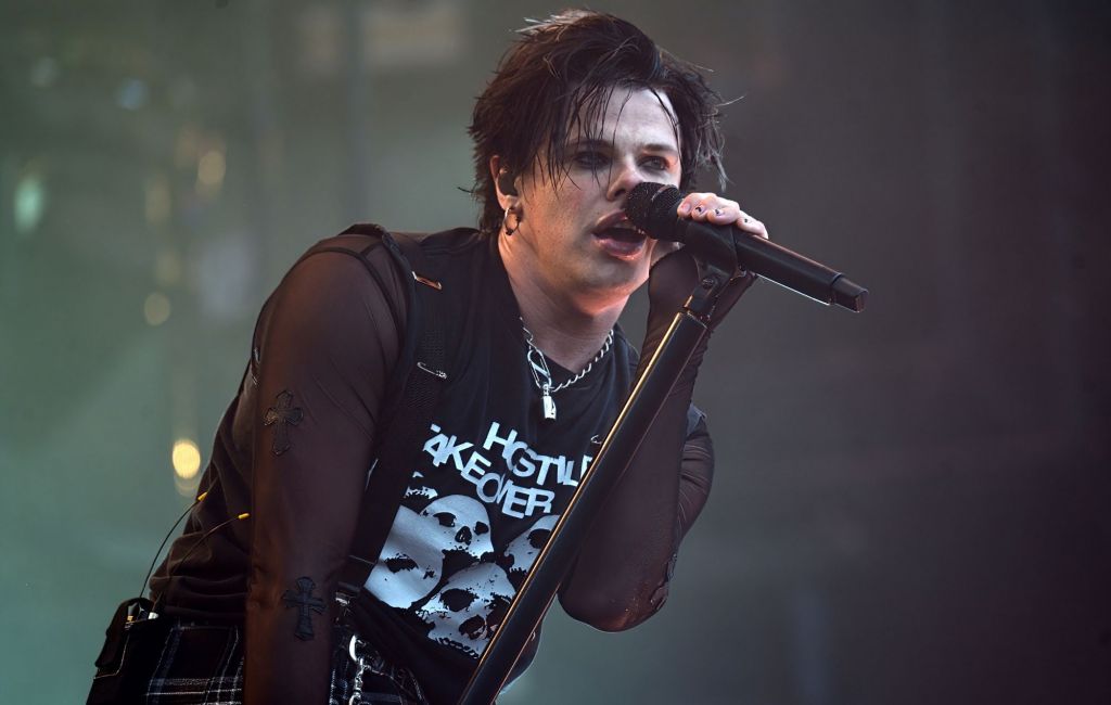 Yungblud performs on stage during the Pinkpop Festival on June 21, 2024