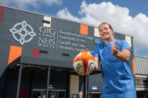 NHS nurse and Wales star