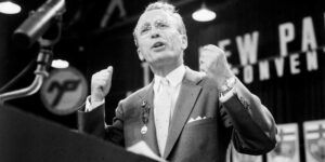 Voted as the "Greatest Canadian," Tommy Douglas' legacy of public healthcare is one of the things that sets us apart from the US, and example of how we can strive to be a better society.