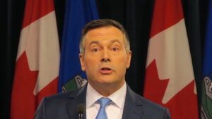 Alberta’s premier at the time, Jason Kenney, soon after his United Conservative Party’s election in 2019.