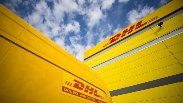 DHL shipping facility at the John C. Munro Hamilton International Airport in Hamilton, Ont., Friday, Feb. 23, 2024.