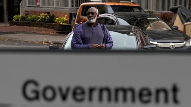 Abousfian Abdelrazik makes his way to Federal court in Ottawa, Wednesday, Oct. 30, 2024. 