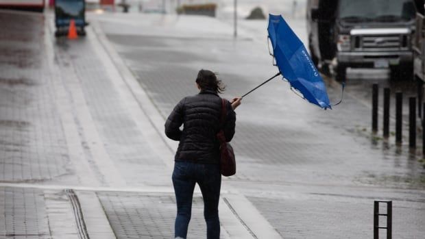 With heavy rain and strong winds, Thursday will be a tough day on umbrellas in Nova Scotia.