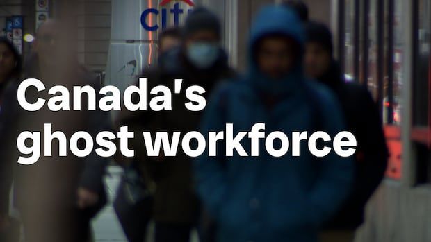 Text reads 'Canada's ghost workforce'