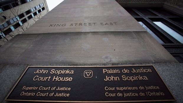 A sign for the John Sopinka Courthouse.