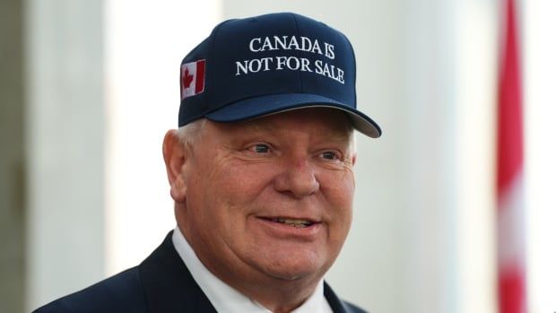 Ontario Premier Doug Ford arrives for a first ministers meeting in Ottawa on Wednesday, Jan.15, 2025.