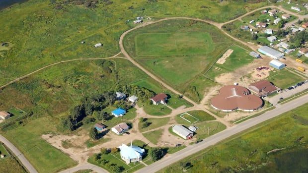 Aerial photo of Ile-a-la-Crosse residential school 