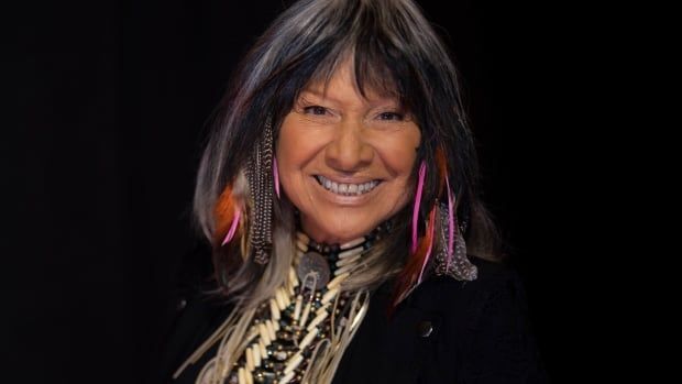 Buffy-Sainte Marie arrives to the Toronto International Film Festival’s Tribute Award, in Toronto, Sunday, Sept. 11, 2022. 