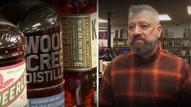 Sherbrooke Liquor owner David Owens talks about American products at his store.