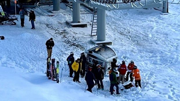 gondola lying on side