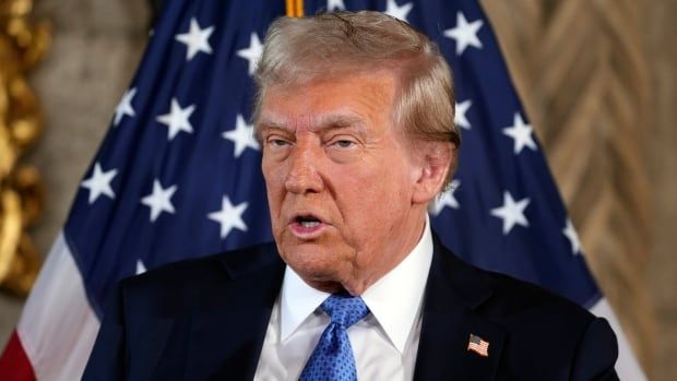 President-elect Donald Trump speaks during a news conference at Mar-a-Lago, Monday, Dec. 16, 2024, in Palm Beach, Fla. (AP Photo/Evan Vucci)