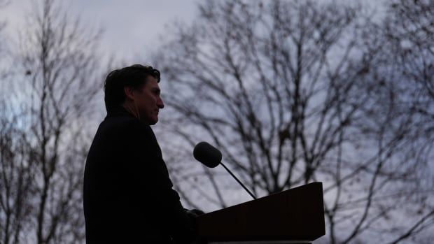 Prime Minister Justin Trudeau announces his resignation as Liberal leader and prime minister outside Rideau Cottage in Ottawa on Monday, Jan.6, 2025. THE CANADIAN PRESS/Sean Kilpatrick