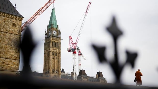 Parliament Hill on a cloudy day