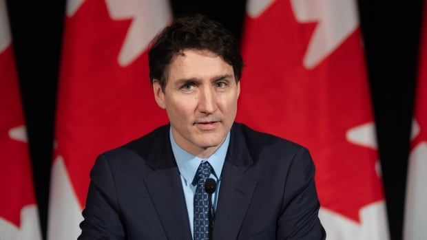 Prime Minister Justin Trudeau speaks to the Federation of Canadian Municipalities’ Big City Mayors Caucus meeting on Thursday, Feb 6, 2025 in Ottawa.