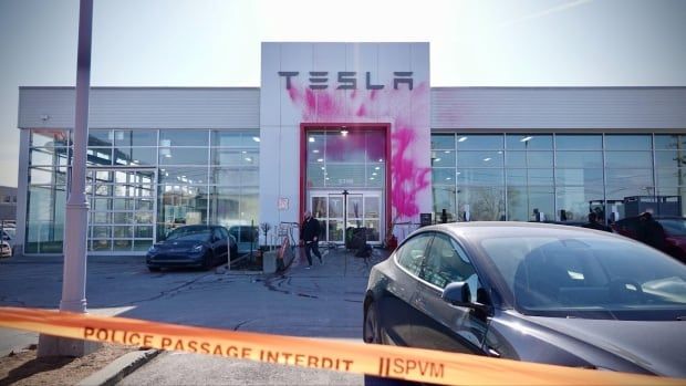 wide shot of dealership with paint