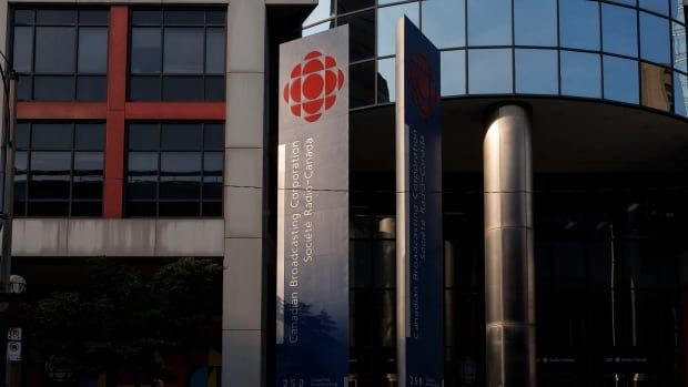 The CBC Broadcast Centre in Toronto is pictured. 