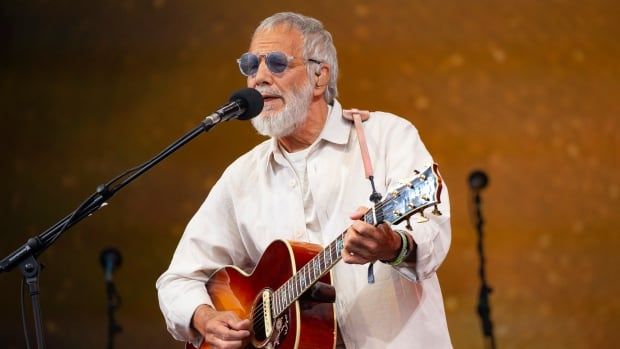 Yusuf Islam, known during his early musical career by his stage name Cat Stevens, performs during Glastonbury Festival in Worthy Farm, Somerset, England on June 25, 2023. 